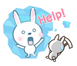 Two Rabbit's stickers (eng) sticker #4249230
