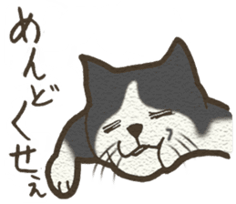 Playful cat and handsome cat. sticker #4249365