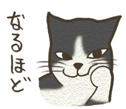 Playful cat and handsome cat. sticker #4249368