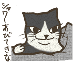 Playful cat and handsome cat. sticker #4249378