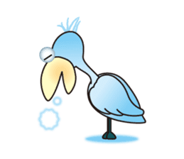 Big blue bird sticker #4250007