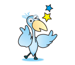 Big blue bird sticker #4250019