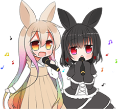 Rainbow & Monochrome Rabbit Vol.2 sticker #4250520