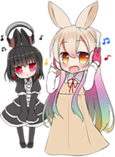 Rainbow & Monochrome Rabbit Vol.2 sticker #4250522