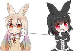 Rainbow & Monochrome Rabbit Vol.2 sticker #4250531