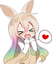 Rainbow & Monochrome Rabbit Vol.2 sticker #4250537