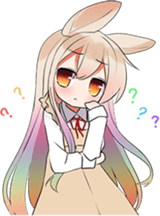 Rainbow & Monochrome Rabbit Vol.2 sticker #4250545