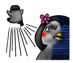 Penguin couple (Penko and Ginta) sticker #4250701