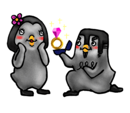 Penguin couple (Penko and Ginta) sticker #4250702