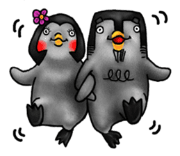 Penguin couple (Penko and Ginta) sticker #4250716