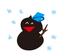 Overaction black cat sticker #4250786