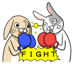 comical rabbit/standard ver. sticker #4251429