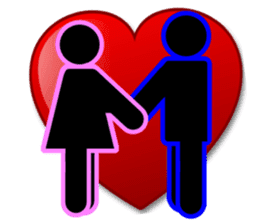 Blueman & Pinkgirl couple story sticker #4251564