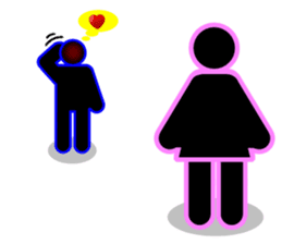 Blueman & Pinkgirl couple story sticker #4251586