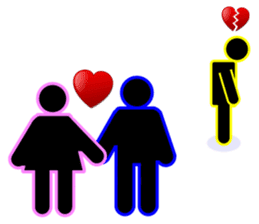 Blueman & Pinkgirl couple story sticker #4251593