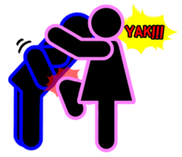 Blueman & Pinkgirl couple story sticker #4251597