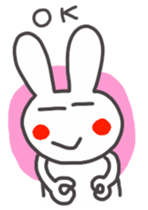 MOTCHIRI cure white hare sticker #4252966