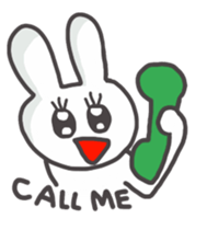 MOTCHIRI cure white hare sticker #4252976