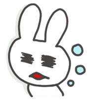MOTCHIRI cure white hare sticker #4252984