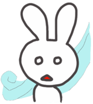 MOTCHIRI cure white hare sticker #4252997