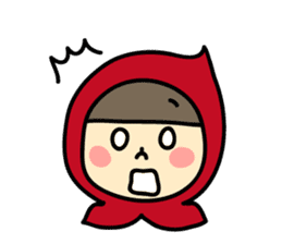 Modern Little Red Riding Hood sticker #4253224