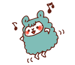 Yuruyuru Graffiti alpaca,sheep sticker #4253664