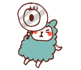 Yuruyuru Graffiti alpaca,sheep sticker #4253669