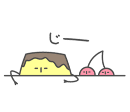 pudding and funny frends. sticker #4254229