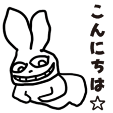 Very strange rabbit sticker #4255569