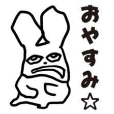 Very strange rabbit sticker #4255571