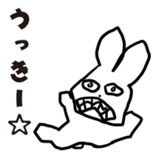 Very strange rabbit sticker #4255576