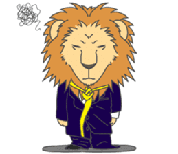 Animal couple (Tiger&Lion) sticker #4256124