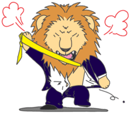 Animal couple (Tiger&Lion) sticker #4256126