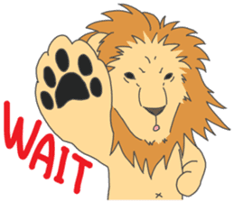 Animal couple (Tiger&Lion) sticker #4256128