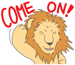 Animal couple (Tiger&Lion) sticker #4256130