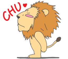 Animal couple (Tiger&Lion) sticker #4256138