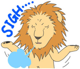 Animal couple (Tiger&Lion) sticker #4256142