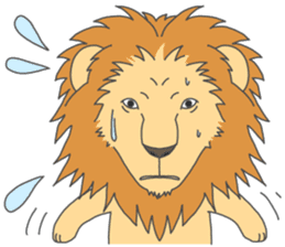 Animal couple (Tiger&Lion) sticker #4256145