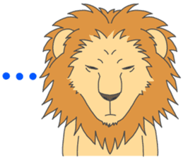 Animal couple (Tiger&Lion) sticker #4256147