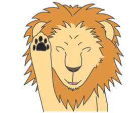 Animal couple (Tiger&Lion) sticker #4256154