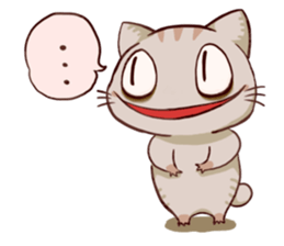 The cat which is lack of sleep sticker #4256520