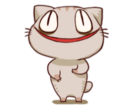 The cat which is lack of sleep sticker #4256521