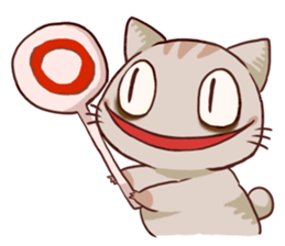 The cat which is lack of sleep sticker #4256522