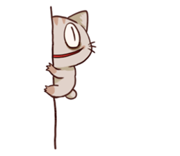 The cat which is lack of sleep sticker #4256524