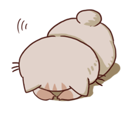 The cat which is lack of sleep sticker #4256526