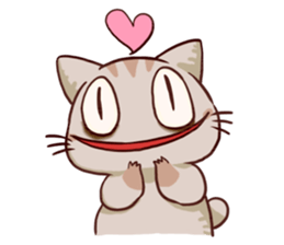 The cat which is lack of sleep sticker #4256533