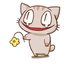 The cat which is lack of sleep sticker #4256538