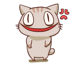 The cat which is lack of sleep sticker #4256540