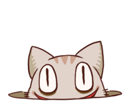 The cat which is lack of sleep sticker #4256541