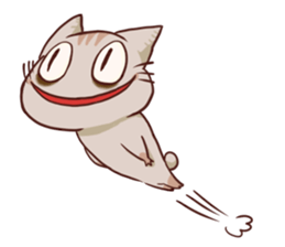 The cat which is lack of sleep sticker #4256542